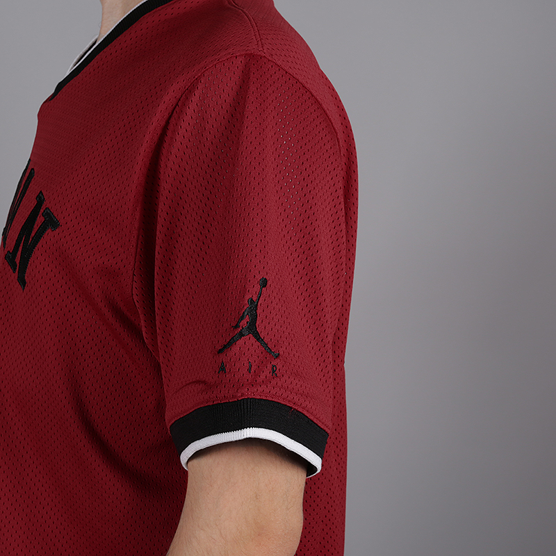 мужская красная футболка Jordan Jumpman Mesh Jersey AR0028-687 - цена, описание, фото 3